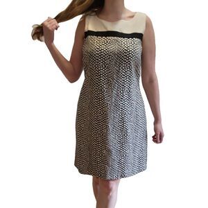 Dana Buchman Sleeveless Black And White Dress Size 8